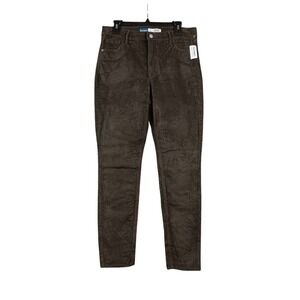 Old Navy High Rise Rockstar Super‎ Skinny Corduroy Pants Womens Size 12 Brown